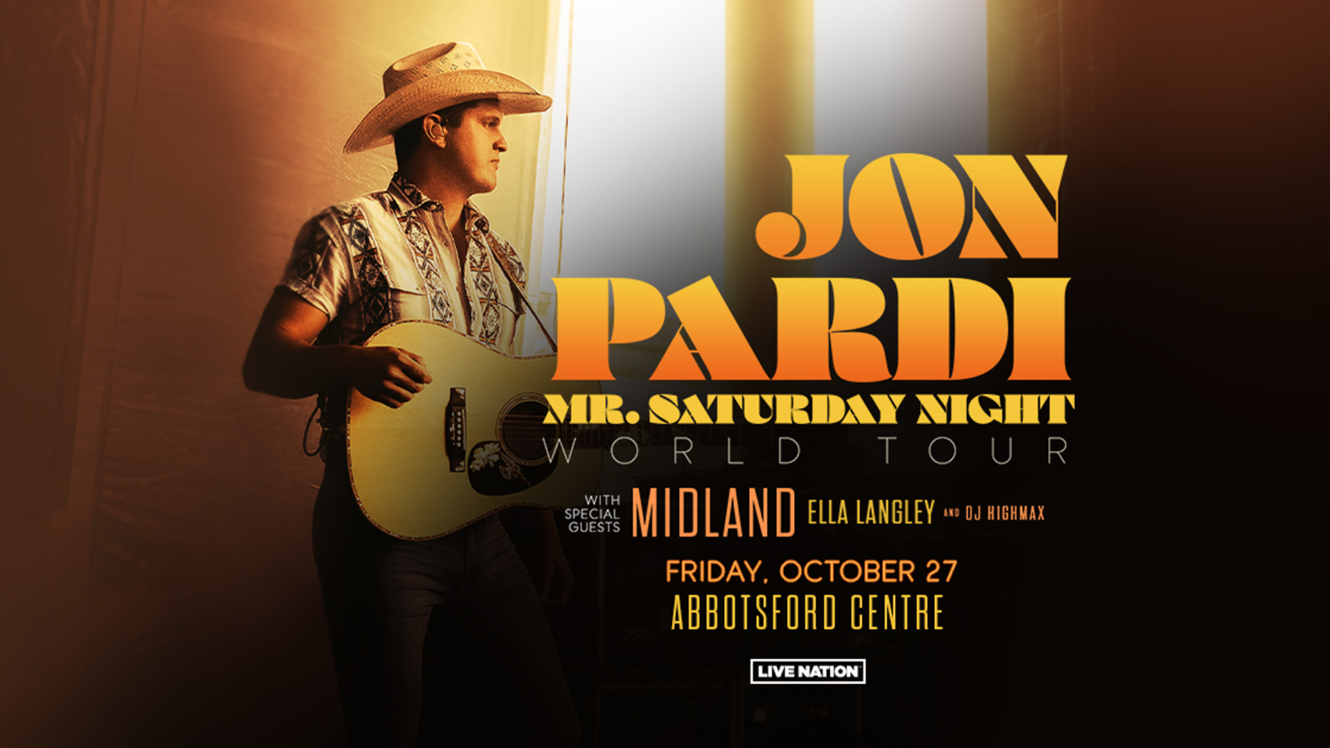 Jon Pardi Abbotsford Centre